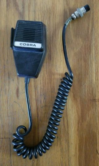Vintage Cobra Cb Ham Radio Hand Microphone Mic 4 Pin