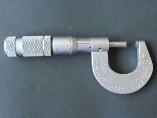 Brown & Sharpe 1 " Micrometer Caliper Tool Machine Metal Shop Vintage