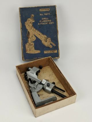 Craftsman No.  6677 Drill Bit Grinding Attachment - Bits Sharpener Vintage