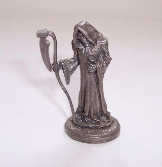 Vintage Miniature Pewter Clarecraft Discworld Grim Reaper Figure