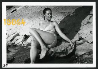Sexy Girl Sunbathing In Bikini,  Swimsuit,  Vintage Photograph,  1970’s Hungary