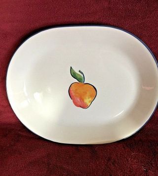 Vintage Corning Corelle Fruit Basket (apple) Pattern Serving Platter 12 1/4 "