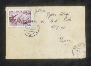 Albania Vintage Small Circulated Cover To Durres 1958 - 3009 - 3