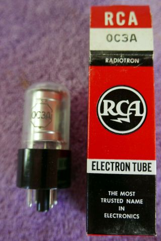 1 - Rca Oc3a Vintage Vacuum Tube Smoothe Plate Audio Radio Tv Nib Nos Old Stock