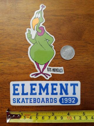Nos Vintage Element Skateboard Stickers Powell Sims G&s Santa Cruz Vision Zorlac