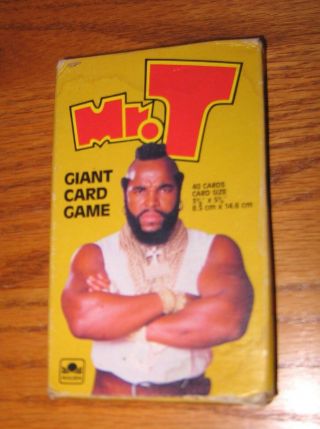 Complete 1984 Mr T.  (a - Team) Giant Card Game Retro Vintage