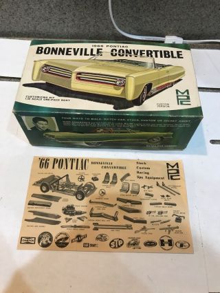 Mpc 1966 Pontiac Bonneville Conv Box & Instruction Kit 10 Circa 1966