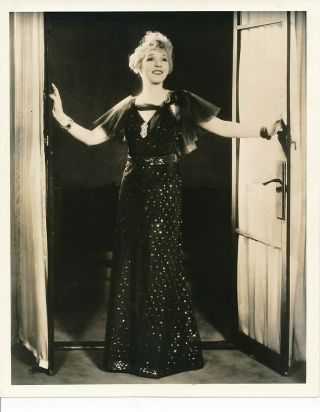 Ina Claire Uk Actress Vintage 1930s Studio Portrait Photo