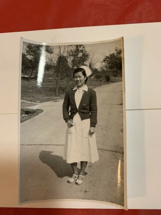 Vintage 1950 ' s KOREAN WAR US Army Military Soldier Photo Picture Korean Nurse 3