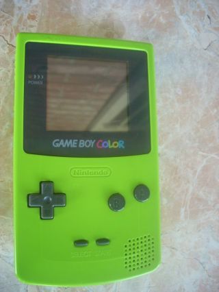 Vintage Nintendo Game Boy Color,  Lime Green