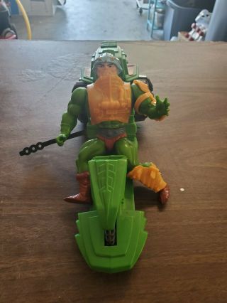 VINTAGE 1983 MASTERS OF THE UNIVERSE HE - MAN ROAD RIPPER with Figure 2