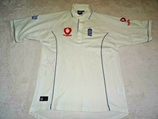 England Cricket Test Shirt Vintage Admiral Size Xl Xlarge Adult