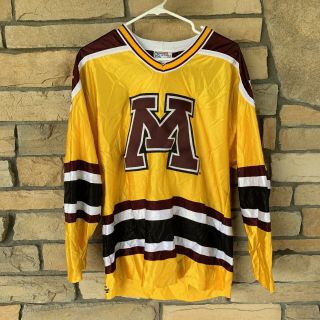 Vintage University Of Minnesota Golden Gophers Hockey Jersey Youth Xl/men’s S