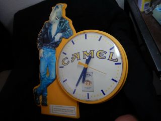 Vintage 1992 Joe Camel Advertising Clock Japan R J Reynolds Camel Lights