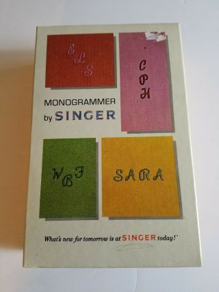 Vintage Singer Monogrammer 171256 For 750 Series Slant Needle Sewing Machines