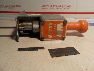 Vintage Portable Accessory Powered Jig - Saw.  Made In Usa