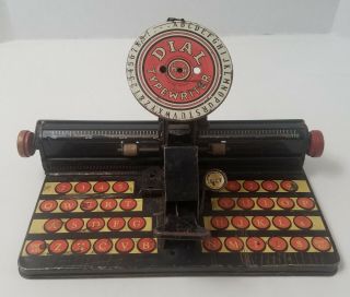 Vintage Louis Marx Company Toy Dial Typewriter