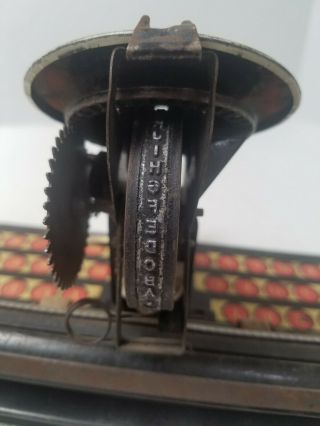 Vintage Louis Marx Company Toy Dial Typewriter 4