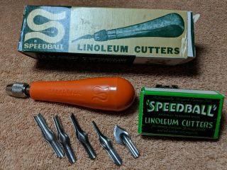 Vintage Speedball Linoleum Cutter No 4131