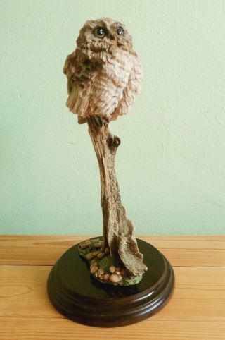 Vintage Country Artists Owlette On Tree Stump Figurine,  ©1986