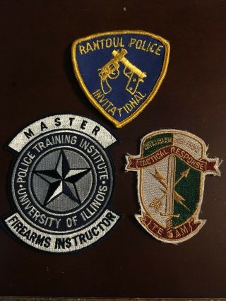 Illinois,  Vintage Issued Police Patches Group Five