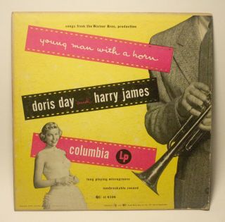 Vintage Record Doris Day Harry James Young Man With A Horn 10 " Columbia Lp