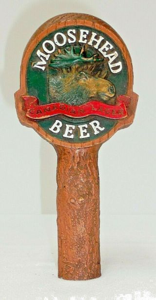 Vintage Moosehead Canadian Lager Beer Plastic Tap Handle 7 " Tall