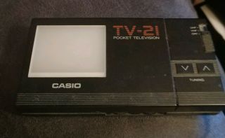Casio Tv - 21 Liquid Crystal Pocket Television.  Vintage Tech.