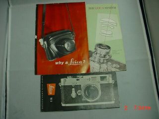 Vintage Old Leica Camera Brochures