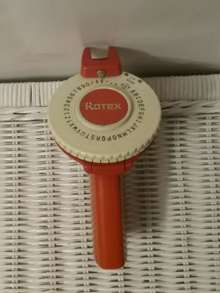 Vintage Rolex,  Orange 3/8 9.  5mm Label Maker