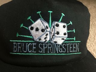 Springsteen Vintage Black Snapback " Dice " Hat World Tour 92 - 93