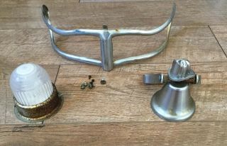 Vintage Fire Engine Pedal Car Front Hood Bell,  Grill & Light/siren.  Parts