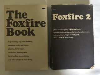 2 Books 1 & 2 Vintage The Foxfire Book Plain Living Survival Off The Land