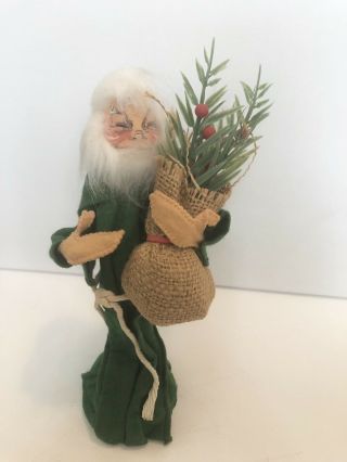 Annalee Mobilitee Vintage 1960s Green Monk 9 Inches