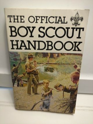 Vintage - 1979 - Boy Scout Handbook - 9th Edition - 1st Printing - Norman Rockwell Cover - C