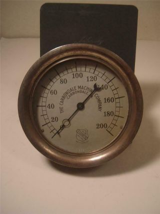 Vintage 6  200lb Pressure Gauge By Carbondale Machine Co.