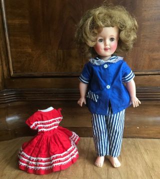 Vintage Shirley Temple Doll,  Ideal St - 12 With Tagged Clothing