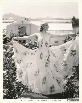 Sonja Henie First Fox Photo Shoot Candid Vintage 1930s Kornman Photo