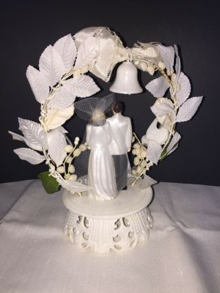 Sweet Authentically Vintage 1950s - 60s Wedding Cake Topper Anniversary 3