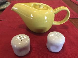 Vintage Russel Wright American Modern Teapot In Chartreuse & S P Shsteubenville