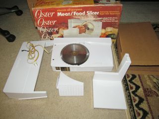 Vintage Oster Meat/food Slicer Electric All Purpose Euc 319 - 08
