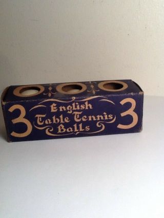 Vintage Antique English Table Tennis Balls York,  Ny