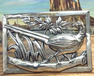 Vintage Coro Sterling Silver Pheasant Brooch/pin 26.  2g.  (e6)