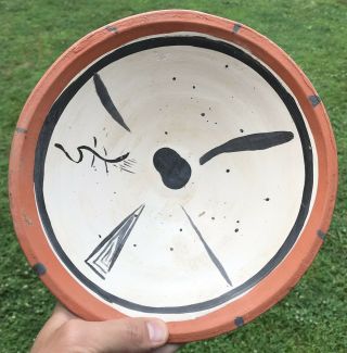 Large Vintage Native American (santo Domingo?) Pottery Bowl