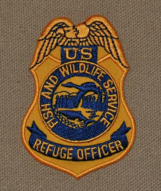 Old Small U.  S.  Fish And Wildlife Refuge Officer Patch