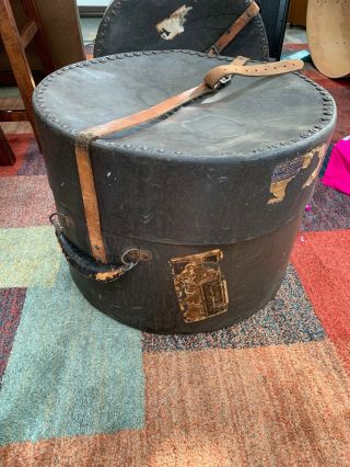 Vintage 1940’s Leedy Drum Case For 15 X 12 Parade Drum Snare Tom 6