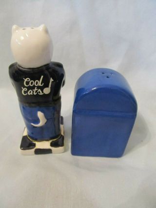 VINTAGE OCI COOL CAT WITH JUKEBOX SALT AND PEPPER SHAKERS 3