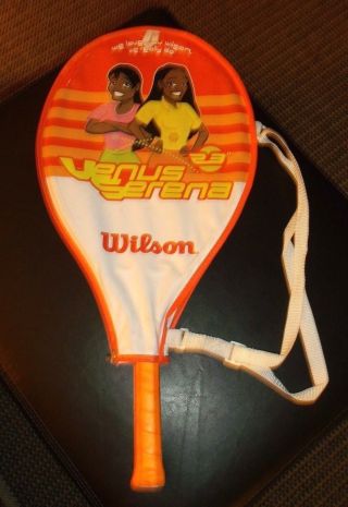 Vintage Venus & Serena Williams 23 " Wilson Tennis Racket W/cover Hard To Find