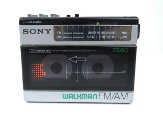 Vintage Sony Wm - F15 Walkman Am/fm Stereo Cassette Radio Parts/repair