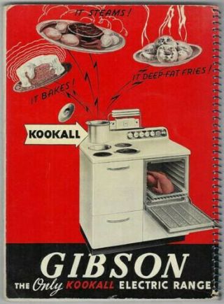 GIBSON Kookall Electric Range STOVE Vintage 4